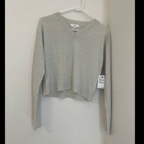 🎃3/$10 SALE 🎃BP brand size XL Ivory Colored Crop Top Sweater NWT - Picture 1 of 4